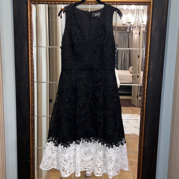 Women’s black lace dress sachin&babin noir size 10 - Picture 1 of 10